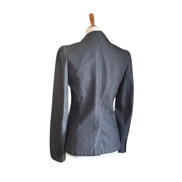 Marc Jacobs Dark Denim Fitted Blazer/Jacket, Size 6 MINT. - Picture 3 of 11